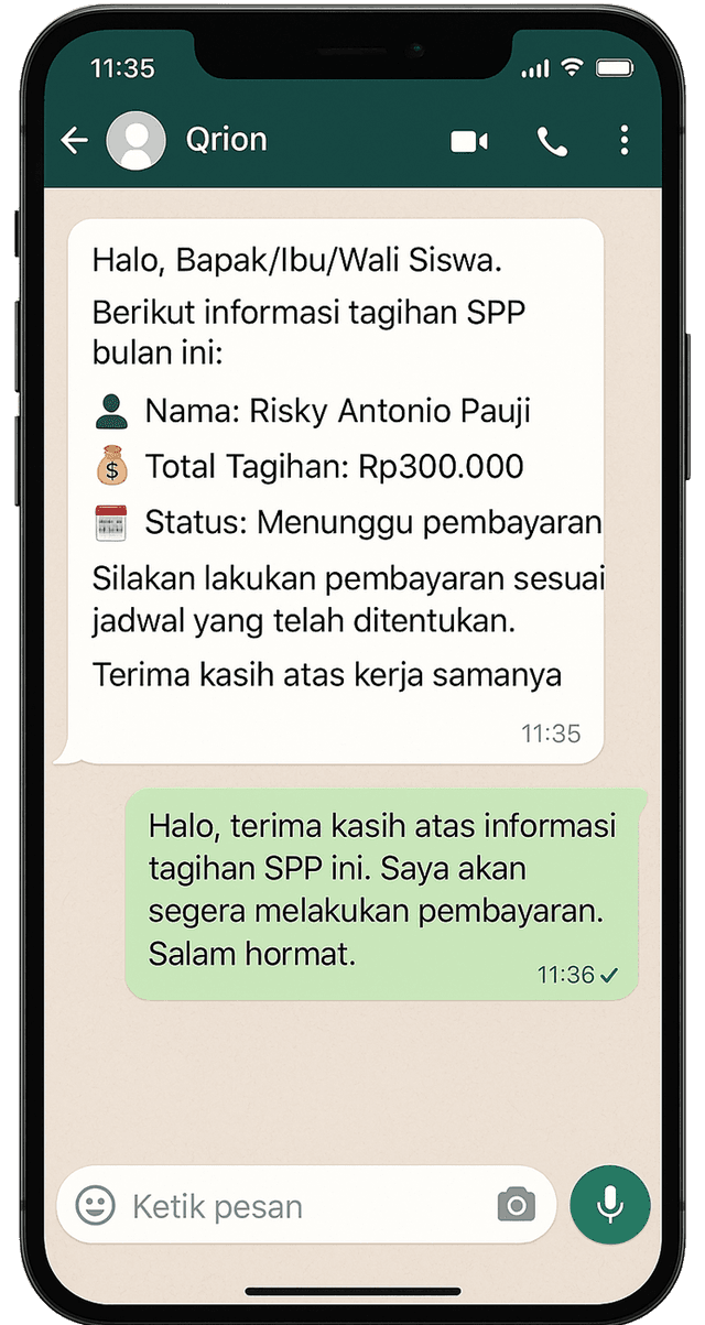 WhatsApp Notification